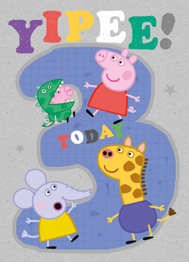 Picture of 3 TODAY PEPPA PIG CARD